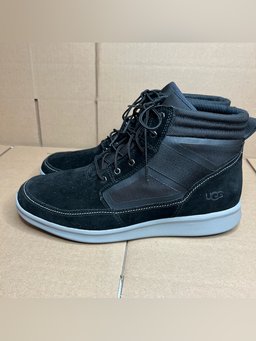 Ugg Hepner Field High Top Sneaker Boot Mens US 12 Black